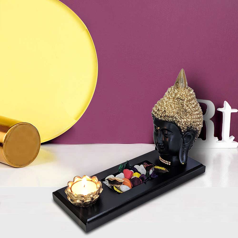 Buddha Face statue with Tray